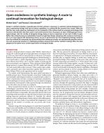 Open-endedness in synthetic biology: A route to continual innovation for biological design