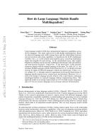 How do Large Language Models Handle Multilingualism?