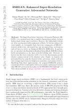 ESRGAN: Enhanced Super-Resolution Generative Adversarial Networks