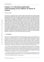 Gemini 1.5: Unlocking multimodal understanding across millions of tokens of context