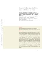 Superconducting Qubits: Current State of Play