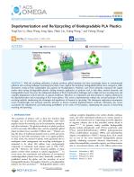 Depolymerization and Re/Upcycling of Biodegradable PLA Plastics