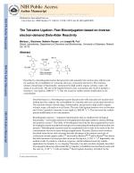 The Tetrazine Ligation: Fast Bioconjugation based on Inverse-electron-demand Diels-Alder Reactivity