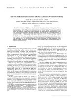 The Use of Model Output Statistics (MOS) in Objective Weather Forecasting