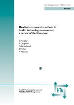 Qualitative research methods in health technology assessment: a review of the literature