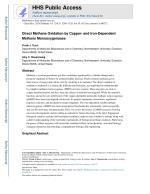 Direct Methane Oxidation by Copper- and Iron-Dependent Methane Monooxygenases