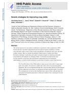 Genetic strategies for improving crop yields