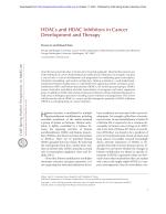 HDACs and HDAC Inhibitors in Cancer Development and Therapy