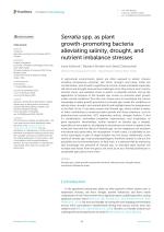 Serratia spp. as plant growth-promoting bacteria alleviating salinity, drought, and nutrient imbalance stresses
