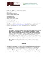 The Analytic Challenge in Interpretive Description