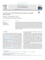 Current issues in tourism: Mitigating climate change in sustainable tourism research