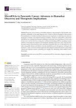 MicroRNAs in Pancreatic Cancer: Advances in Biomarker Discovery and Therapeutic Implications