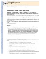 Mechanisms of change in gene copy number