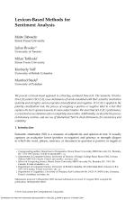 Lexicon-Based Methods for Sentiment Analysis