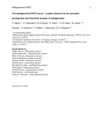 The metagenomics RAST server – a public resource for the automatic phylogenetic and functional analysis of metagenomes