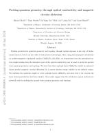 Probing quantum geometry through optical conductivity and magnetic circular dichroism