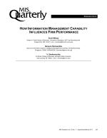 How Information Management Capability Influences Firm Performance