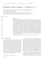 Populating a cluster of galaxies – I. Results at z = 0