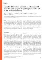 Myotubes differentiate optimally on substrates with tissue-like stiffness: pathological implications for soft or stiff microenvironments