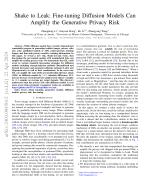 Shake to Leak: Fine-tuning Diffusion Models Can Amplify the Generative Privacy Risk