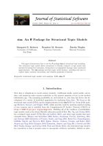 stm: An R Package for Structural Topic Models