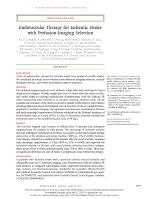 Endovascular Therapy for Ischemic Stroke with Perfusion-Imaging Selection