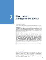 Observations: Atmosphere and Surface