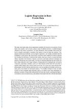 Logistic Regression in Rare Events Data