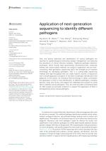 Application of next-generation sequencing to identify different pathogens