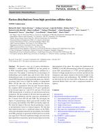 Parton distributions from high-precision collider data