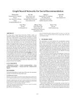 Graph Neural Networks for Social Recommendation