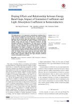 Doping Effects and Relationship between Energy Band Gaps, Impact of Ionization Coefficient and Light Absorption Coefficient in Semiconductors