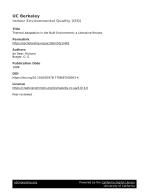 Thermal Adaptation in the Built Environment: a Literature Review