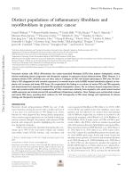 Distinct populations of inflammatory fibroblasts and myofibroblasts in pancreatic cancer