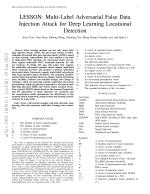 LESSON: Multi-Label Adversarial False Data Injection Attack for Deep Learning Locational Detection