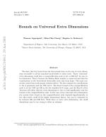 Bounds on Universal Extra Dimensions