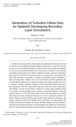 Generation of Turbulent Inflow Data for Spatially-Developing Boundary Layer Simulations