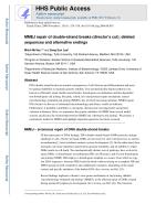 MMEJ repair of double-strand breaks (director’s cut): deleted sequences and alternative endings