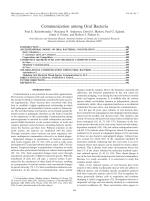 Communication among Oral Bacteria