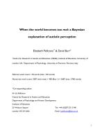 When the world becomes too real: a Bayesian explanation of autistic perception