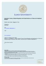 Automatic Tuning of Simple Regulators with Specifications on Phase and Amplitude Margins