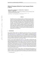 Efficient Prompting Methods for Large Language Models: A Survey