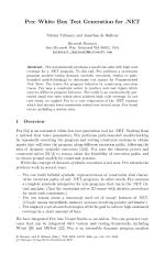 Pex–White Box Test Generation for .NET
