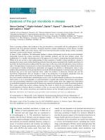 Dysbiosis of the gut microbiota in disease