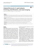 AdapterRemoval v2: rapid adapter trimming, identification, and read merging