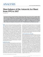 Mass balance of the Antarctic Ice Sheet from 1992 to 2017