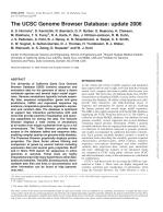 The UCSC Genome Browser Database: update 2006