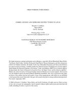 ZOMBIE LENDING AND DEPRESSED RESTRUCTURING IN JAPAN