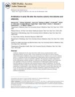 Antibiotics in early life alter the murine colonic microbiome and adiposity