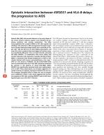 Epistatic interaction between KIR3DS1 and HLA-B delays the progression to AIDS